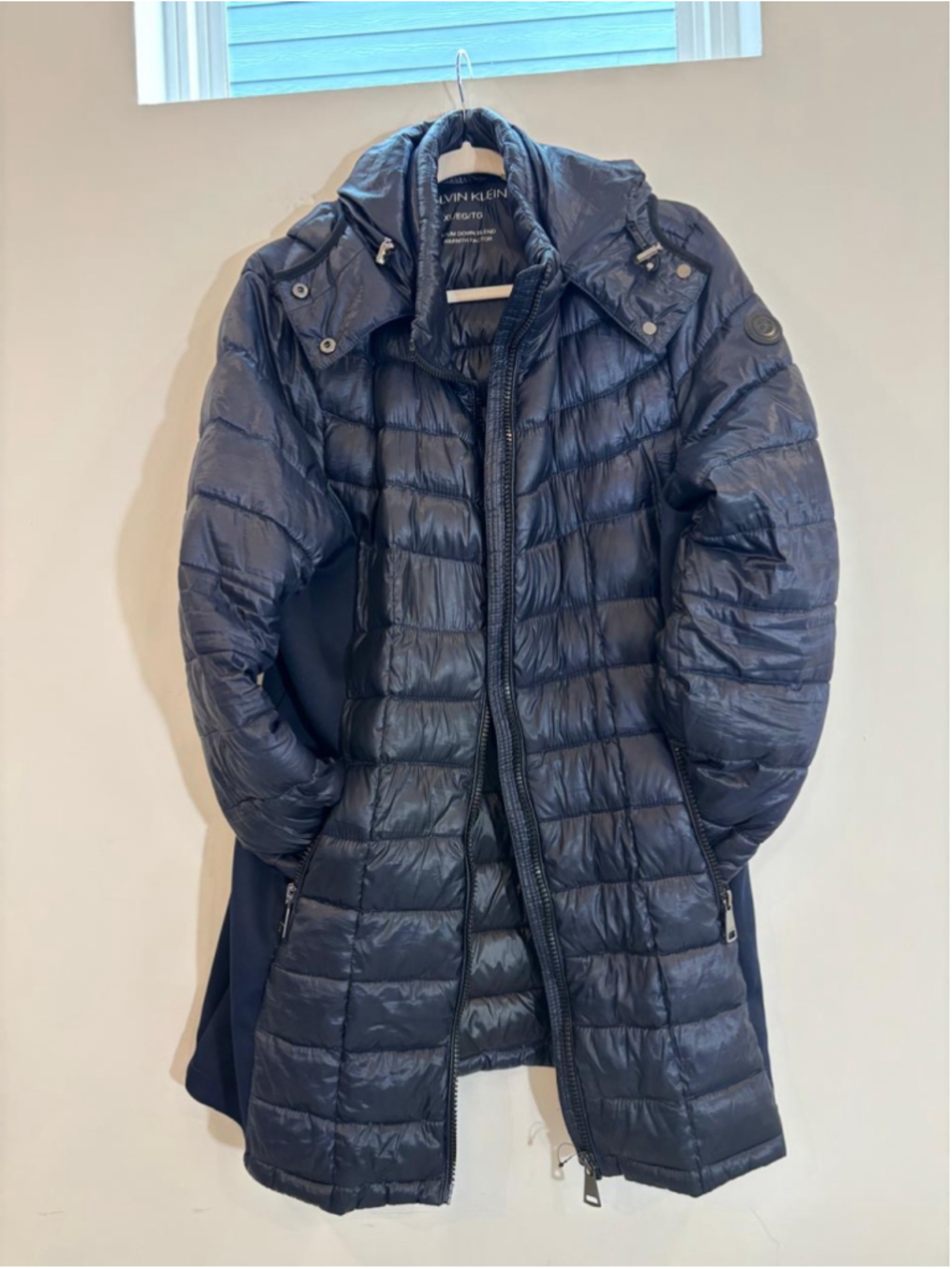 Women's Calvin Klein Puffer Jacket Black Size XL - #c55
